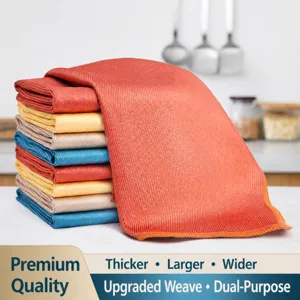 Microfiber Fish Scale Cleaning Cloth Super Absorbent Lint Free Kitchen Dish Towel For Glass Window Wipe