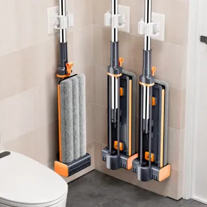 Handvrije vlakke mop met groot paneel van 45cm voor efficiënte vloerproiniging thuis.