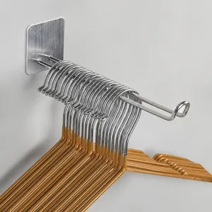 Roestvrij Staal Kanger Organizer Rek Wandmontage Zonder Boren Kanger Opslaghouder Voor Balkon Kast Thuis
