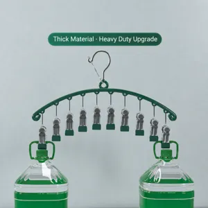 Multi-clip drying rack for baby socks and underwear, heavy-duty clothing hanger
