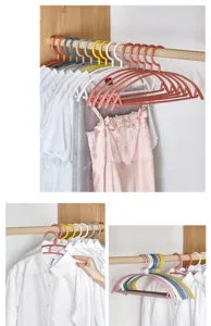 Naadloze kledinghangers voor thuis, brede schouders antislip, praktisch voor kledingkast.