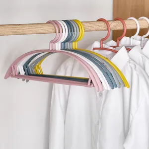 Kunststof kledinghangers antislip brede schouders jas hangers kast thuis gebruik
