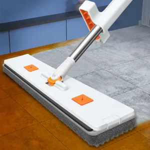 Balai à plat pour le nettoyage des sols, design sans lavage à la main avec chiffon.