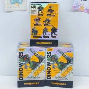 DINOWARS mecha dinosaur assembly toy building blocks blind box set for kids boys gift.