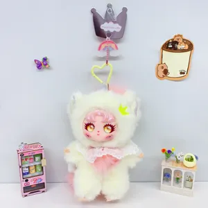 Unicornio felpa muñeca colgante macaron color lindo bolso encanto llavero juguete