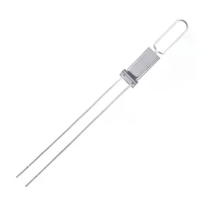 Stainless steel BBQ roasting fork detail, dual prong design with portable sliding buckle for camp.