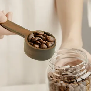 Cucchiaio da caffè in legno cucchiaio misurino per chicchi di caffè tè polvere cucina