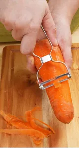 Pelador de verduras de acero inoxidable herramienta de cocina para frutas y patatas