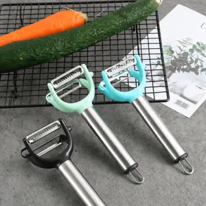 Stainless Steel Peeler Multifunctional Double Head Fruit Vegetable Peeler Kitchen Shredder Grater Kitchen Gadget