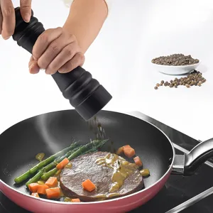 Macina pepe manuale nero macinaspezie con nucleo in ceramica utensile da cucina ideale