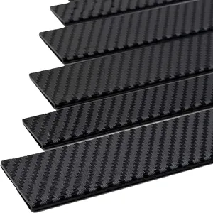 Black carbon fiber pattern knife scabbard protective cover set for kitchen and outdoor use.