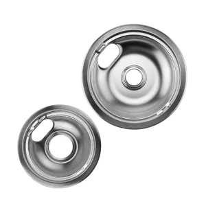 Stainless Steel Gas Stove Drip Pan Burner Cover Replacement Liner Round Range Cooker Spill Bowl Kitchen Accessories
