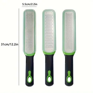 304 Stainless Steel Cheese Grater Vegetable Lemon Zester With Protective Cover Kitchen Tool For Cheese Fruit Garlic