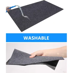 Alfombra ignífuga para hoguera exterior y barbacoa, impermeable y lavable protector de suelo.