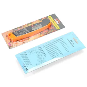 Digitales Klapp-Fleischthermometer für Grill und Küche mit schnellem Edelstahl-Sensor und Display.
