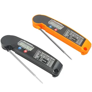 Digitales klappbares Bratenthermometer mit Sonde und LCD-Bildschirm für BBQ Kochen und Ofen.