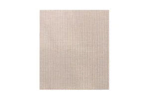 Closeup view of copper fiberglass non-stick BBQ mesh mat showing fine grid texture detail.