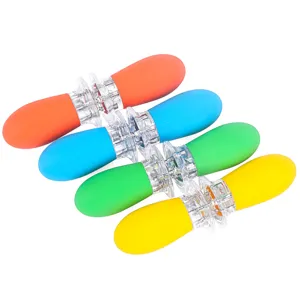 Colorful stainless steel corn holders with comfortable TPR handles, set of 4 for BBQ parties.