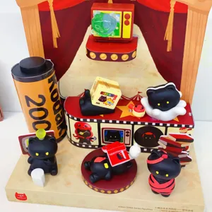 Süße schwarze Katze Blind Box Figur Set Desktop Dekoration kreatives Spielzeug Geschenk