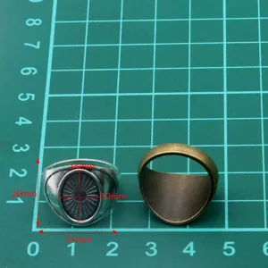 DIY Ring Rohling Fassung verstellbarer Ring Fassung Cabochon Schale Schmuckzubehör