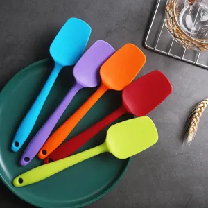 Espátula Mini de Silicona Raspador de Pasteles Resistente al Calor Herramienta de Repostería Cocina Mezcla Crema Antiadherente