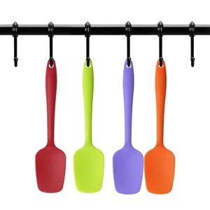 Juego de mini espátulas de silicona de colores para repostería, utensilios de cocina.