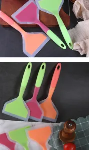 Spatola in silicone per torrone frittata resistente al calore cucina utensile colorato