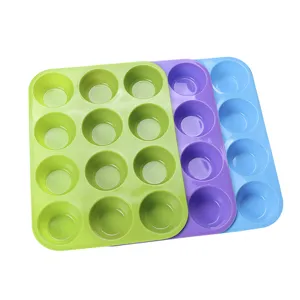 12 Mulden runde Silikon Kuchenform fur DIY Mousse Dessert Muffin Backform Backwerkzeug