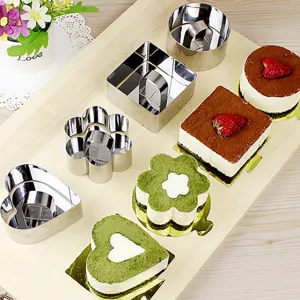 Acciaio inossidabile piccolo anello mousse torta strumento cheesecake stampo biscotto