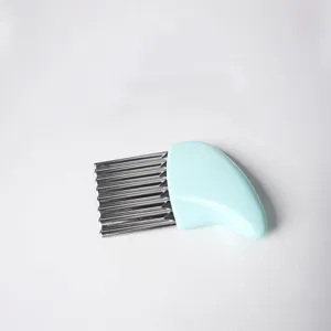 Stainless steel crinkle cutter kitchen tool for potato chips french fries vegetable slicing.