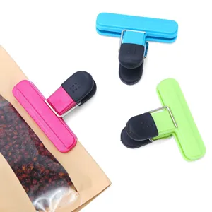 Clip di chiusura in plastica per sacchetti di snack set di pinze da cucina colore