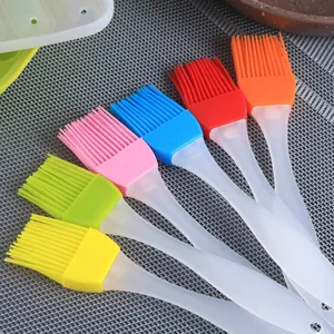 High Temperature Resistant Silicone Pastry Basting Brush Food Grade Kitchen Baking Barbecue Oil Brush Cooking Tool