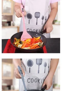 Heat-resistant silicone spatula set, seamless cooking turner tool for kitchen non-stick pans.