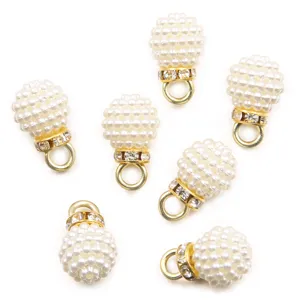 12x19mm DIY fausse perle strass breloque pendentif pour fabrication de bijoux collier sac décor