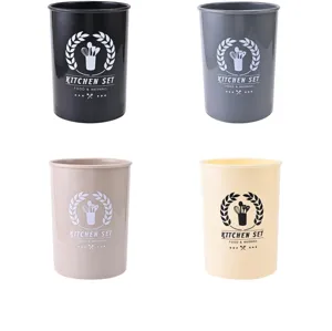 Porte-ustensiles de cuisine en plastique seau de rangement de baguettes ensemble de 4