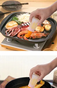 Bouteille pinceau huile barbecue silicone, pinceau pâtisserie résistant à la chaleur.