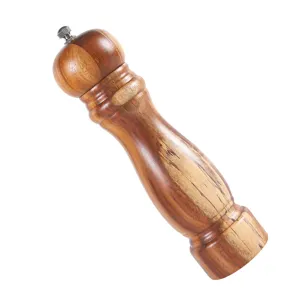 Moulin a Poivre en Bois d'Acacia 8 Pouces Manuel Sel Epice Outil de Cuisine Neuf