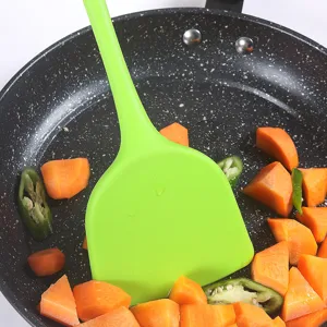 Espátula de cocina de silicona resistente al calor para utensilios antiadherentes diarios.