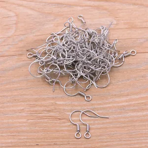 Stainless steel earring hooks DIY jewelry findings pack for handmade drop earrings craft supplies