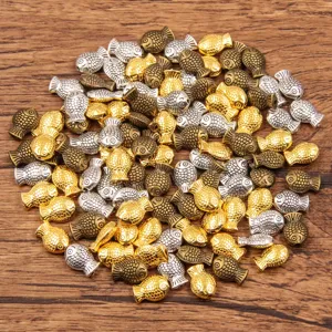 4-color 6x9mm DIY double-sided fish beads jewelry charms for bracelet necklace making