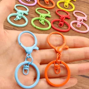 Colorful metal lobster clasp keychain DIY jewelry accessories set 11 colors multi-use crafting parts