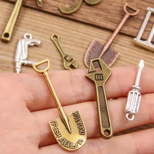 DIY zinc alloy tool charms pendants multi-style metal miniature hardware accessories for jewelry