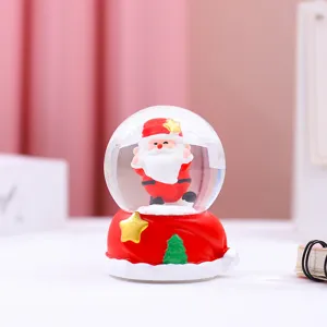 Weihnachten Schneekugel beleuchtet dekorative Glaskugel Tischdekoration festliches Geschenk