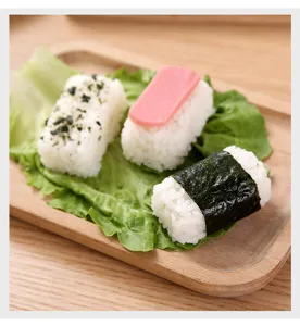Presentazione dettagliata dello stampo per sushi di riso, facile per preparare bento.