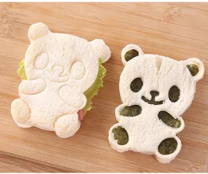 Stampo per panini a forma di orsetto carino per cucina creativa e divertente con bambini.
