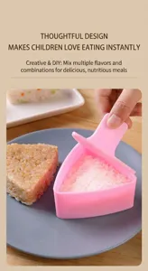 Stampo per polpette di riso triangolare per bento sushi, grande utensile da cucina.