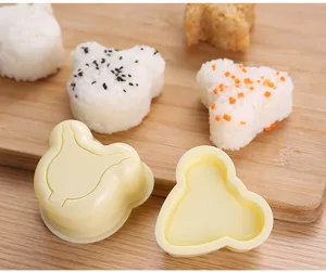 DIY Cute Cartoon Bear Rice Ball Mold Plastic Sushi Maker Kitchen Bento Tool Baking Set
