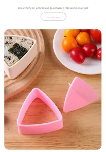 Stampo per polpette di riso triangolare pratico per cucina casa DIY bento sushi utensile