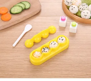 Niedliche Cartoon Reiskugel Form Set für DIY Sushi und Bento, sichere Küchenwerkzeuge.