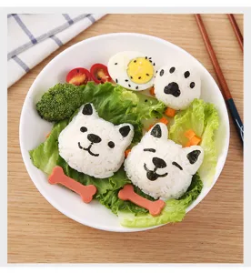 Molde de bolas de arroz para perros bento kit de herramientas DIY para sushi creativo